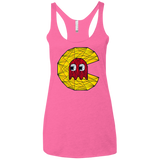 Poly Pac Man Women's Triblend Racerback Tank