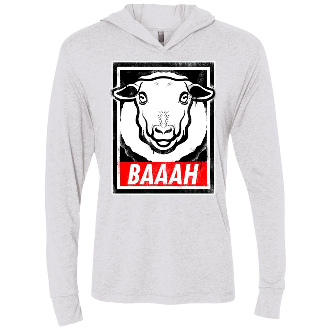BAAAH Triblend Long Sleeve Hoodie Tee