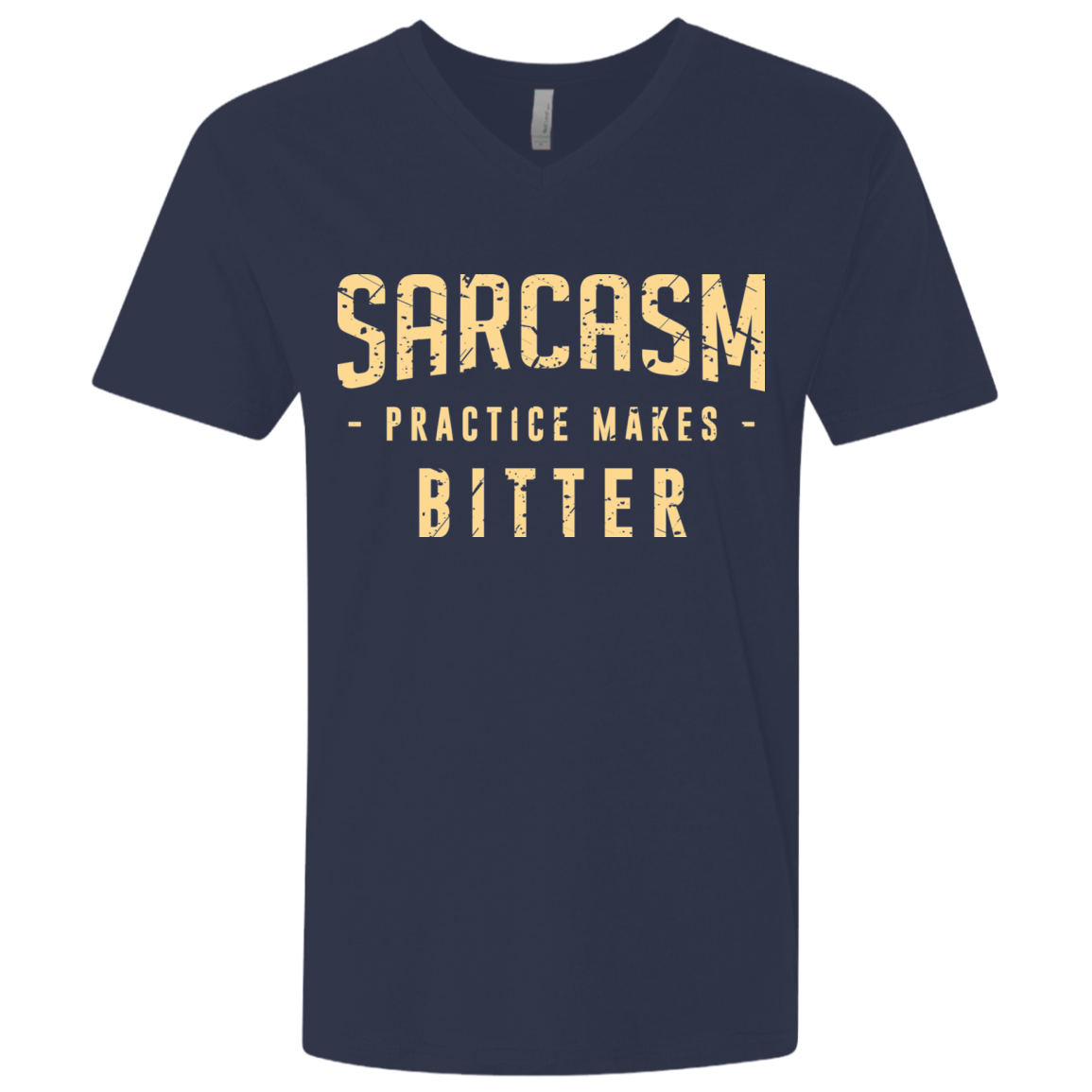 PRACTICE MAKES BITTER Men's Premium V-Neck