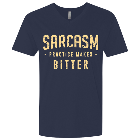 PRACTICE MAKES BITTER Men's Premium V-Neck