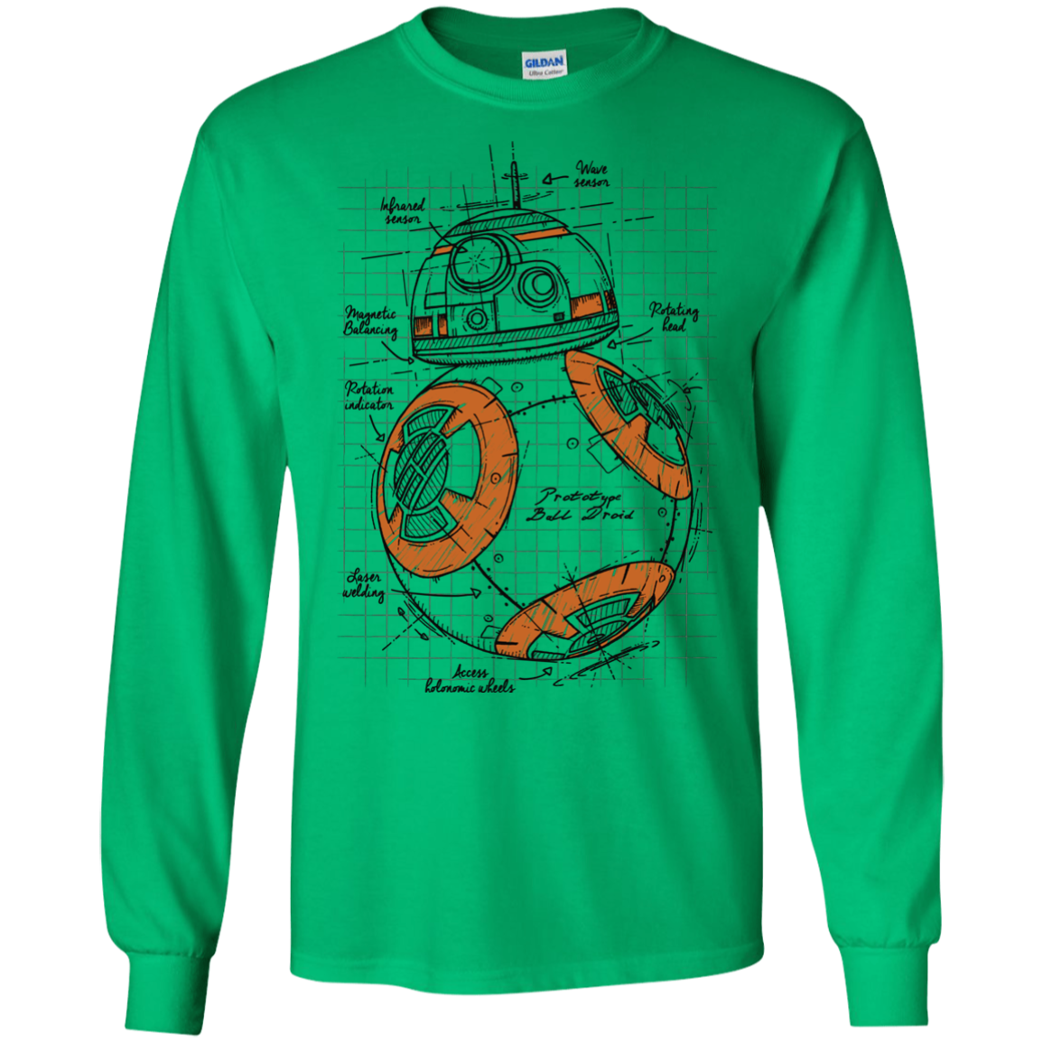 BB-8 Plan Men's Long Sleeve T-Shirt