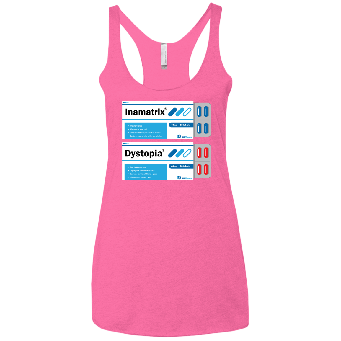 Red or Blue Women's Triblend Racerback Tank