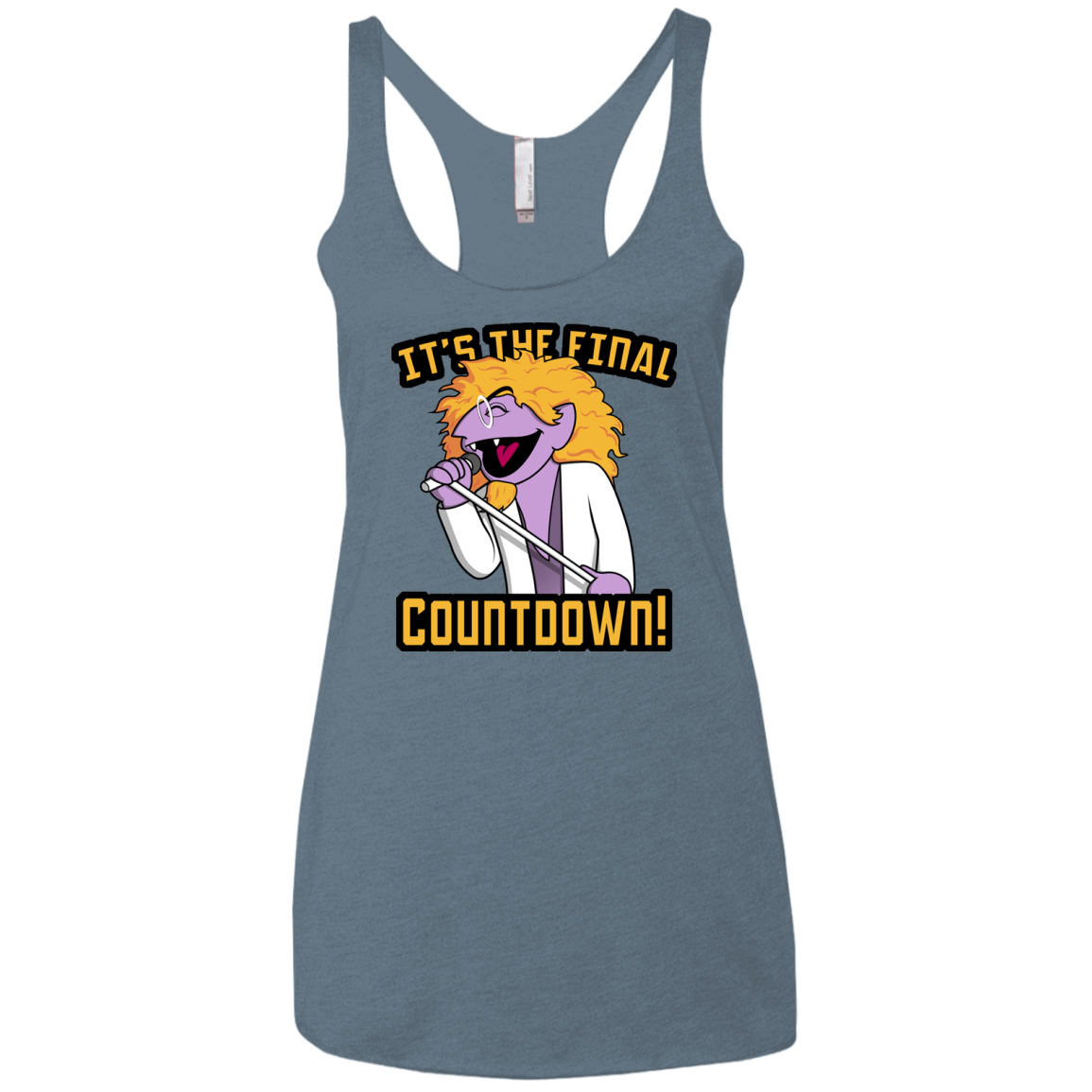 The Final Countdown Women's Triblend Racerback Tank
