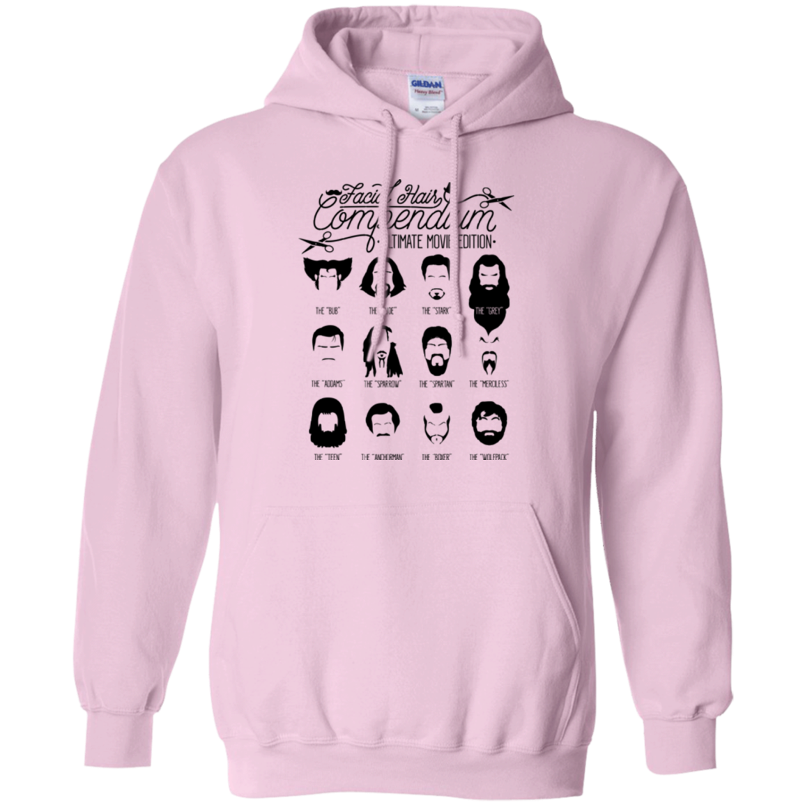 The Movie Facial Hair Compendium Pullover Hoodie