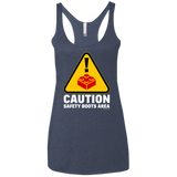 Watch Your Step Women's Triblend Racerback Tank