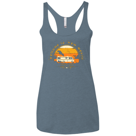 Welcome to New Mexico Women's Triblend Racerback Tank