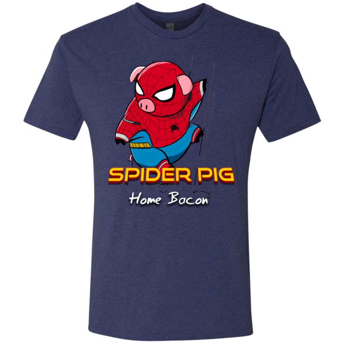 Spider Pig Build Line Men's Triblend T-Shirt