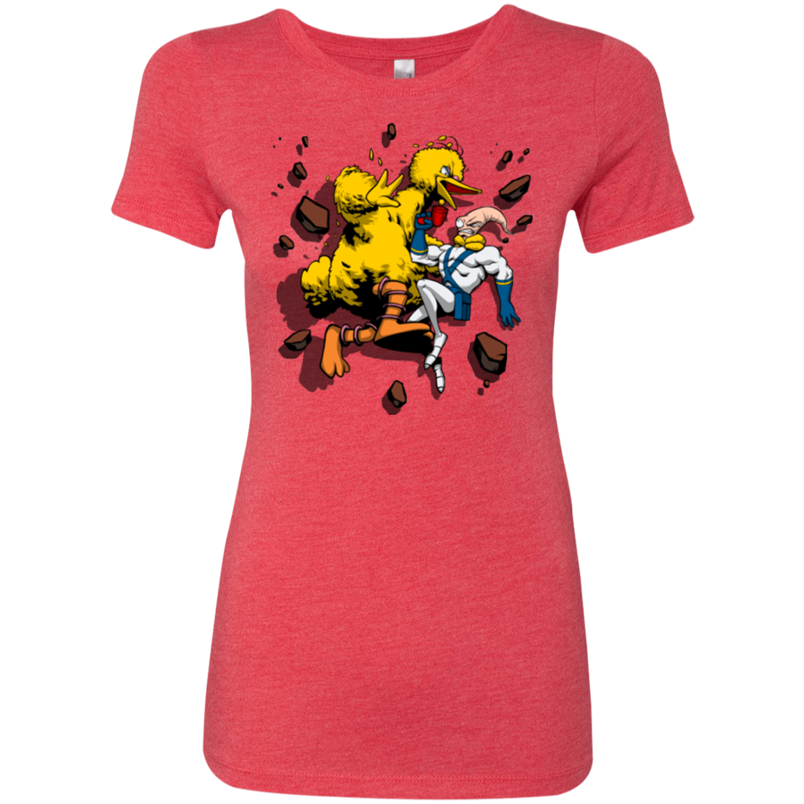 Big Bird and Worm Women's Triblend T-Shirt