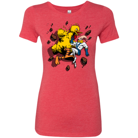 Big Bird and Worm Women's Triblend T-Shirt