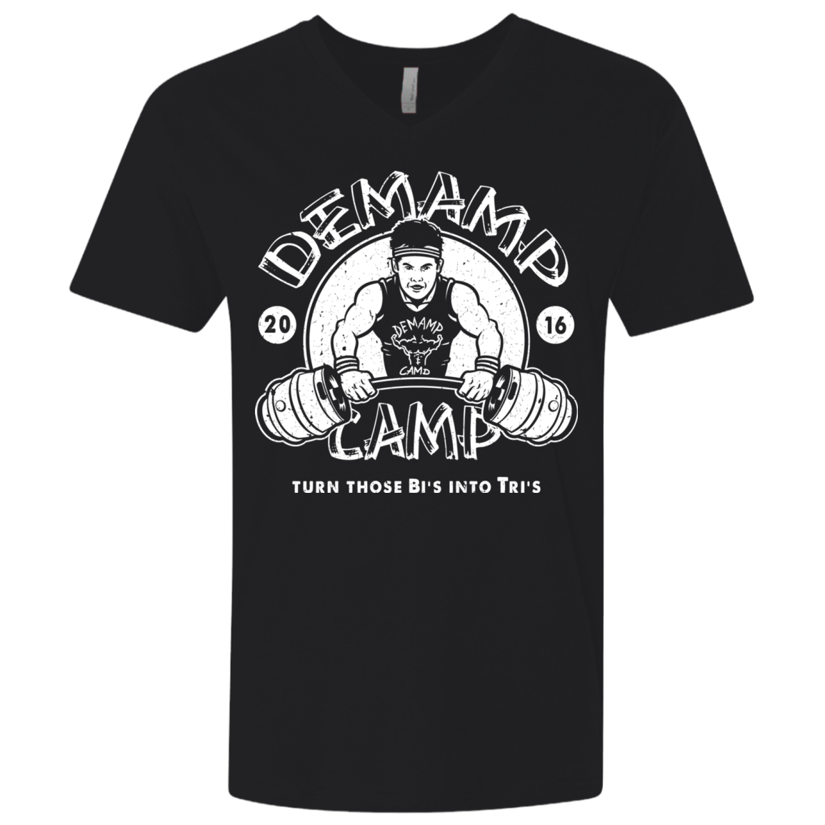 Demamp Camp Men's Premium V-Neck