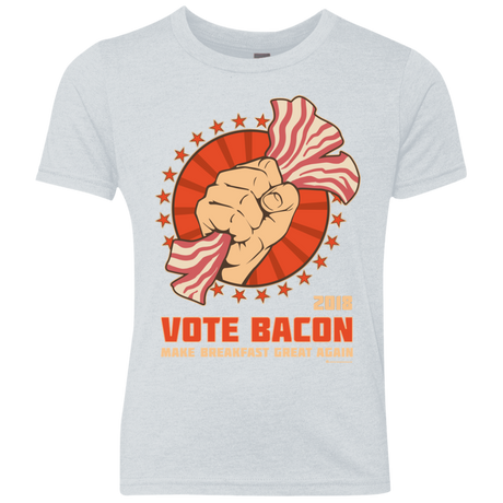 Vote Bacon In 2018 Youth Triblend T-Shirt