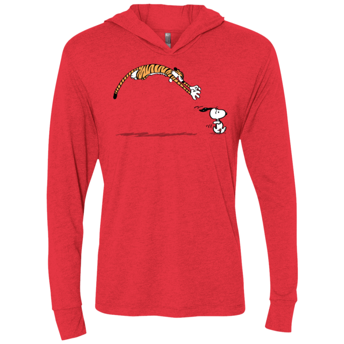 Pounce Triblend Long Sleeve Hoodie Tee