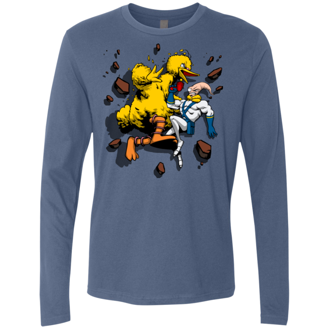 Big Bird and Worm Men's Premium Long Sleeve