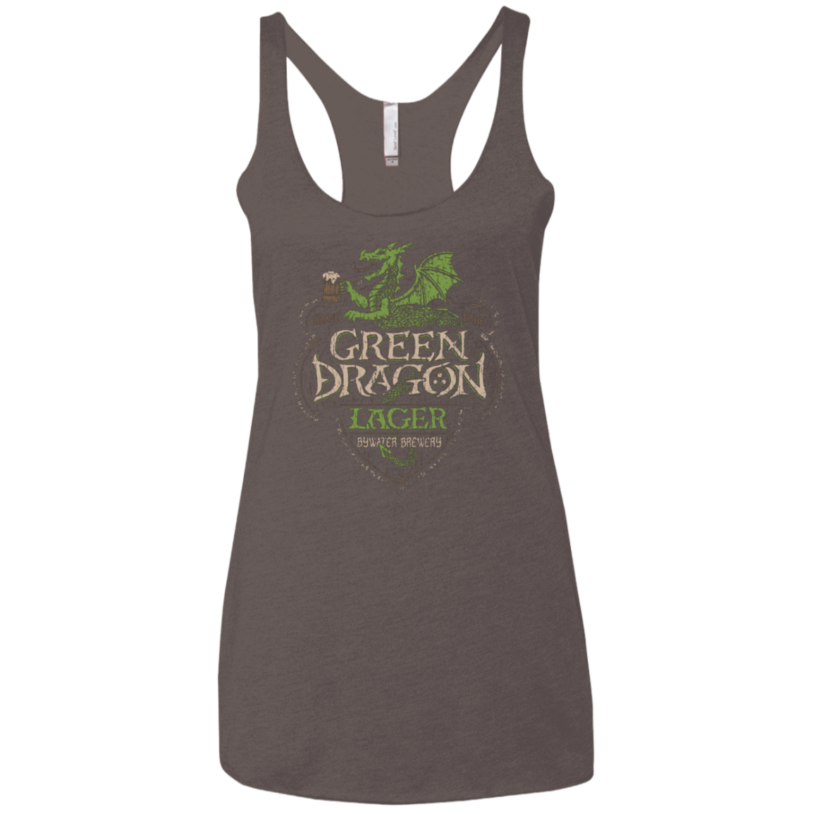Green Dragon Women's Triblend Racerback Tank
