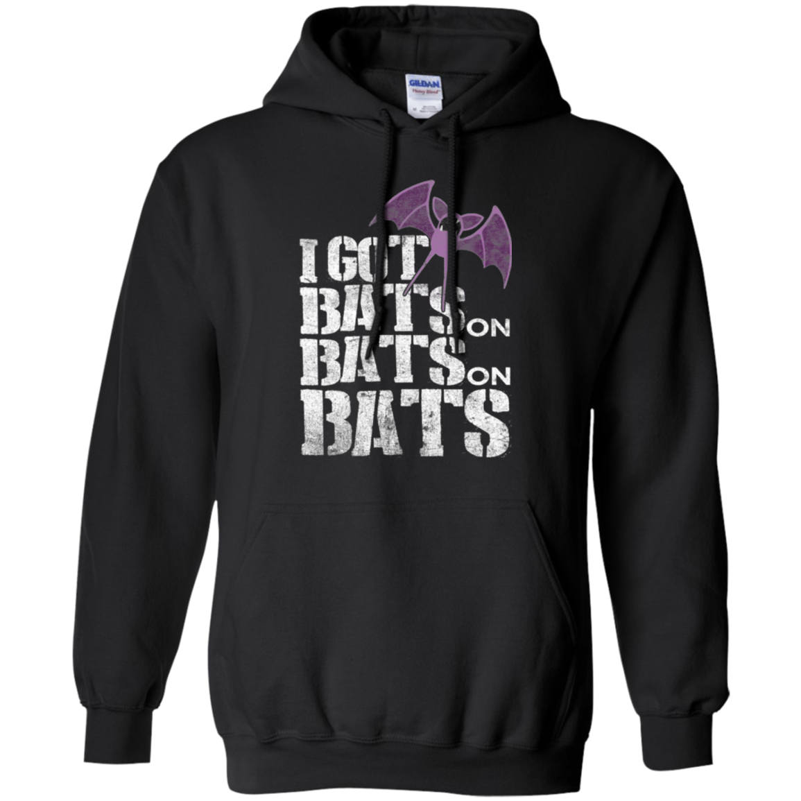 Bats on Bats on Bats Pullover Hoodie