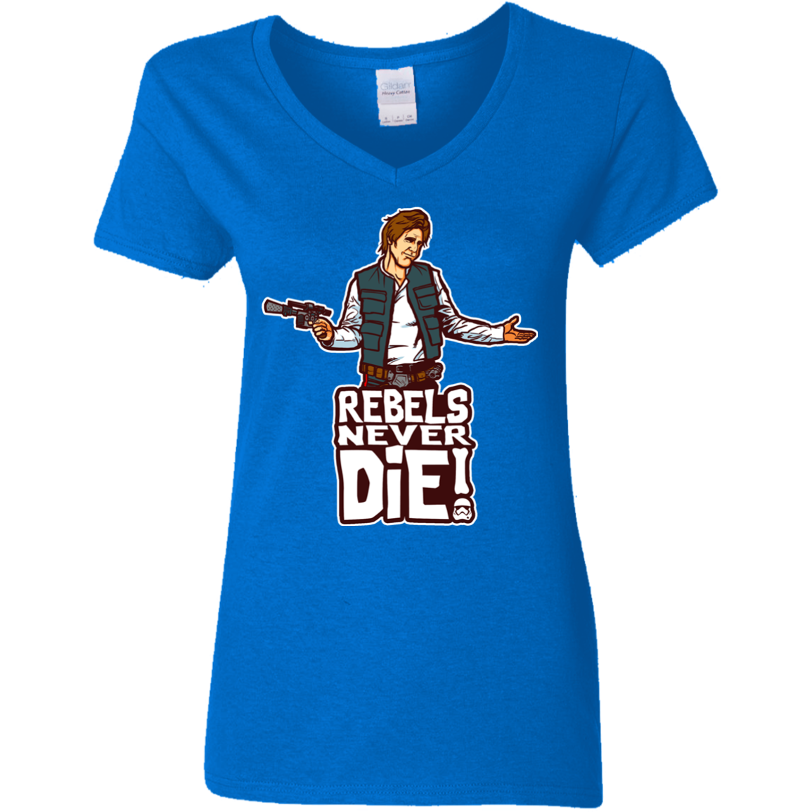 Rebels Never Die Women's V-Neck T-Shirt