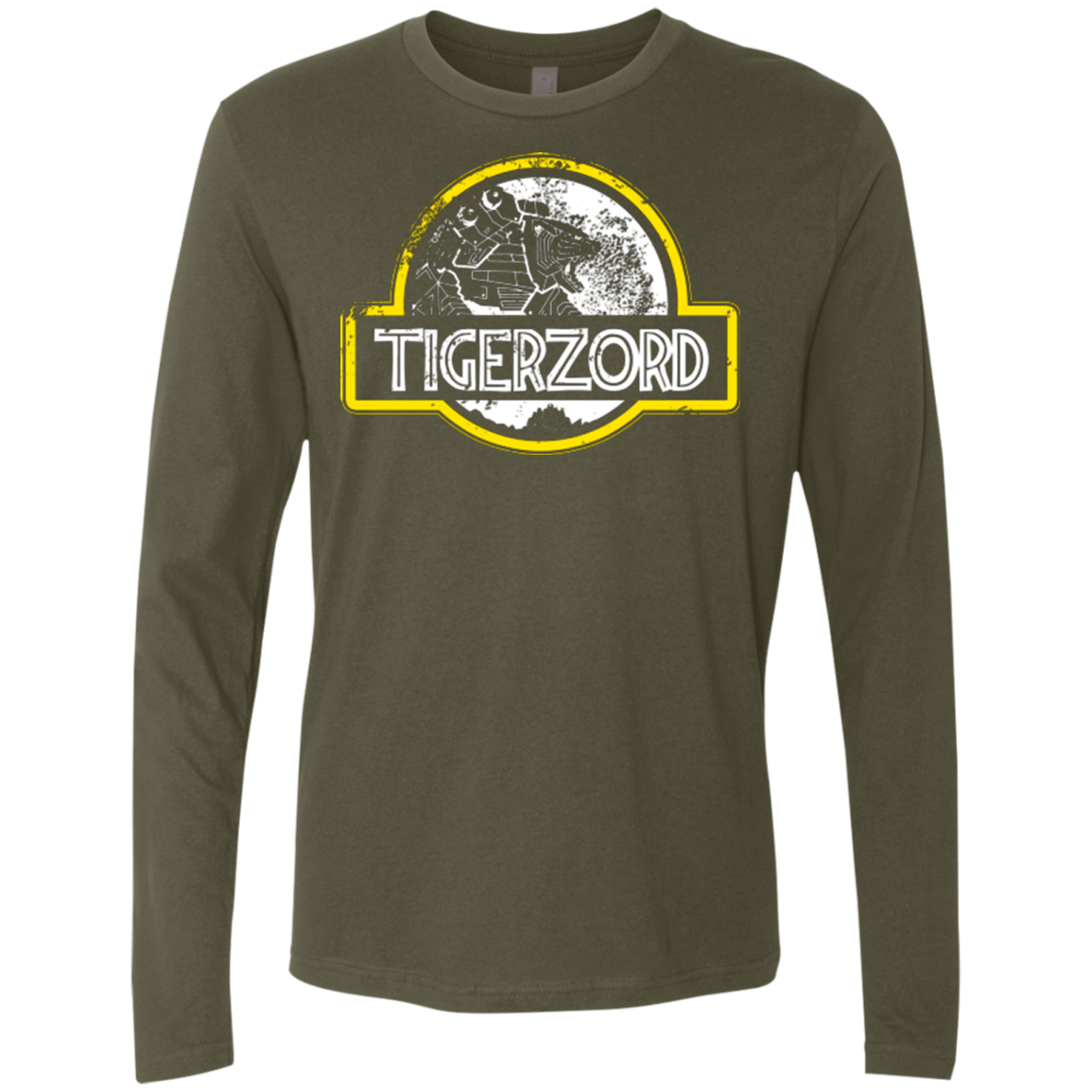 Jurassic Power White Men's Premium Long Sleeve