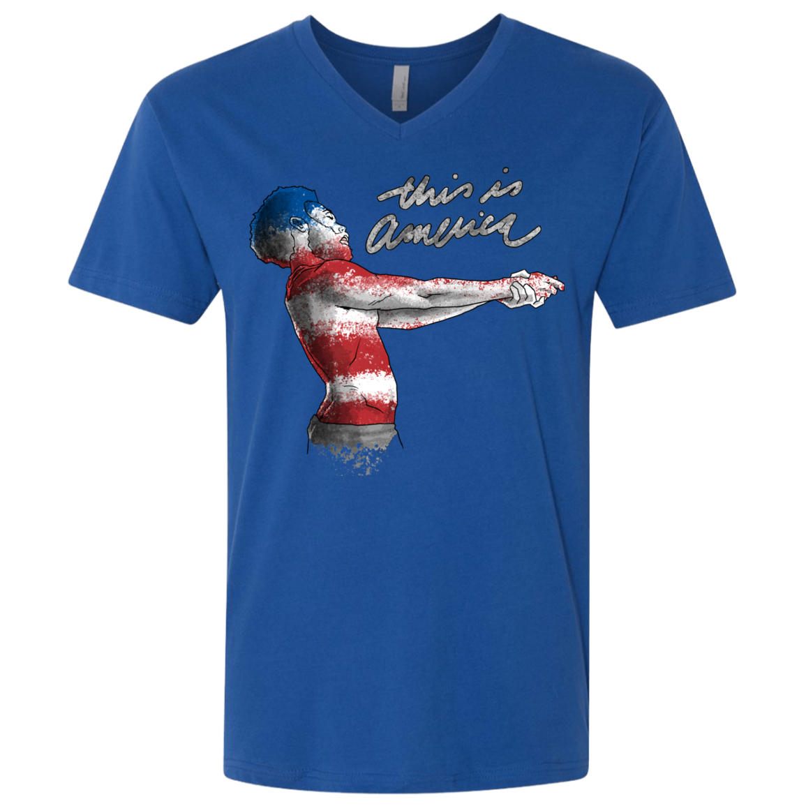 America Men's Premium V-Neck