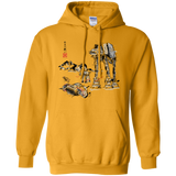 Battle in the Snow Sumi e Pullover Hoodie