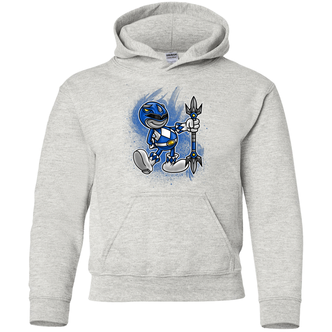 Blue Ranger Artwork Youth Hoodie
