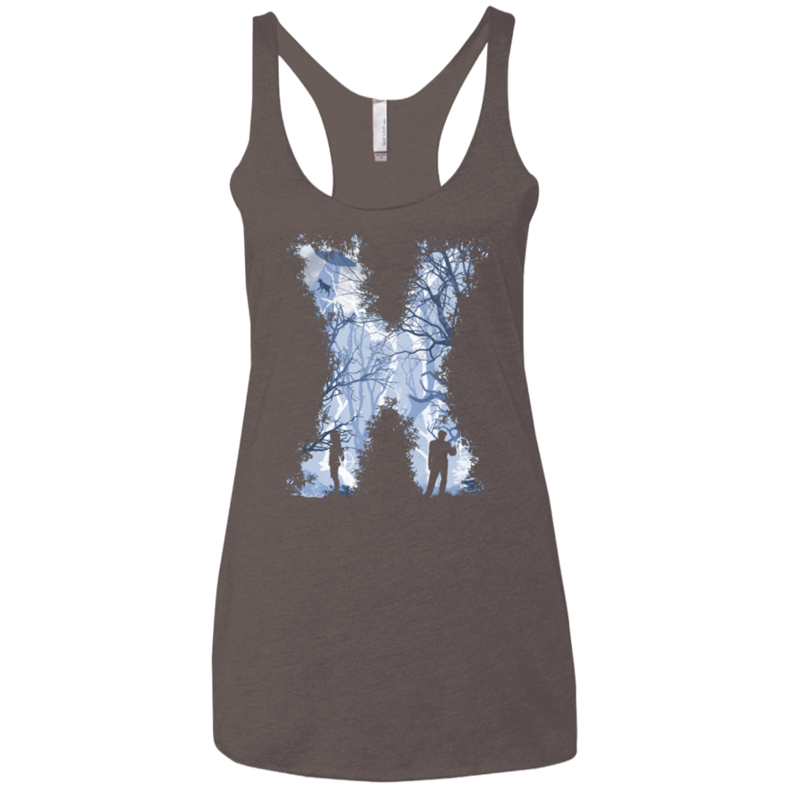 X marks the spot Women's Triblend Racerback Tank