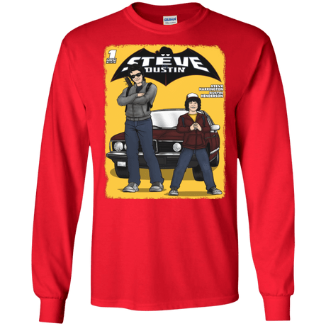 T-Shirts Red / S Strange Duo Men's Long Sleeve T-Shirt