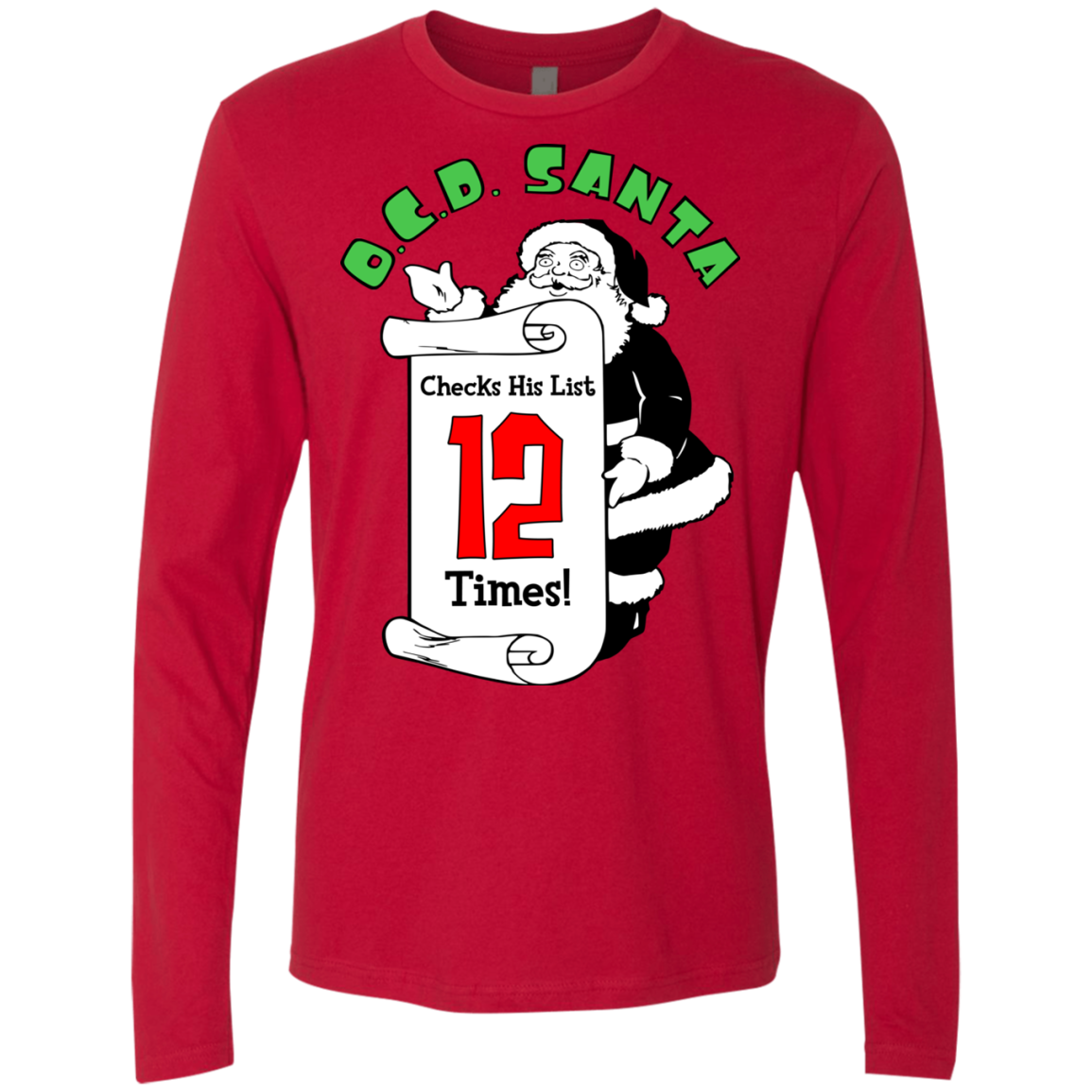OCD Santa Men's Premium Long Sleeve