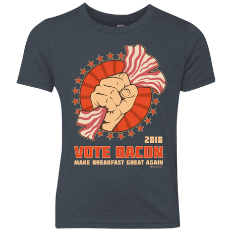 Vote Bacon In 2018 Youth Triblend T-Shirt