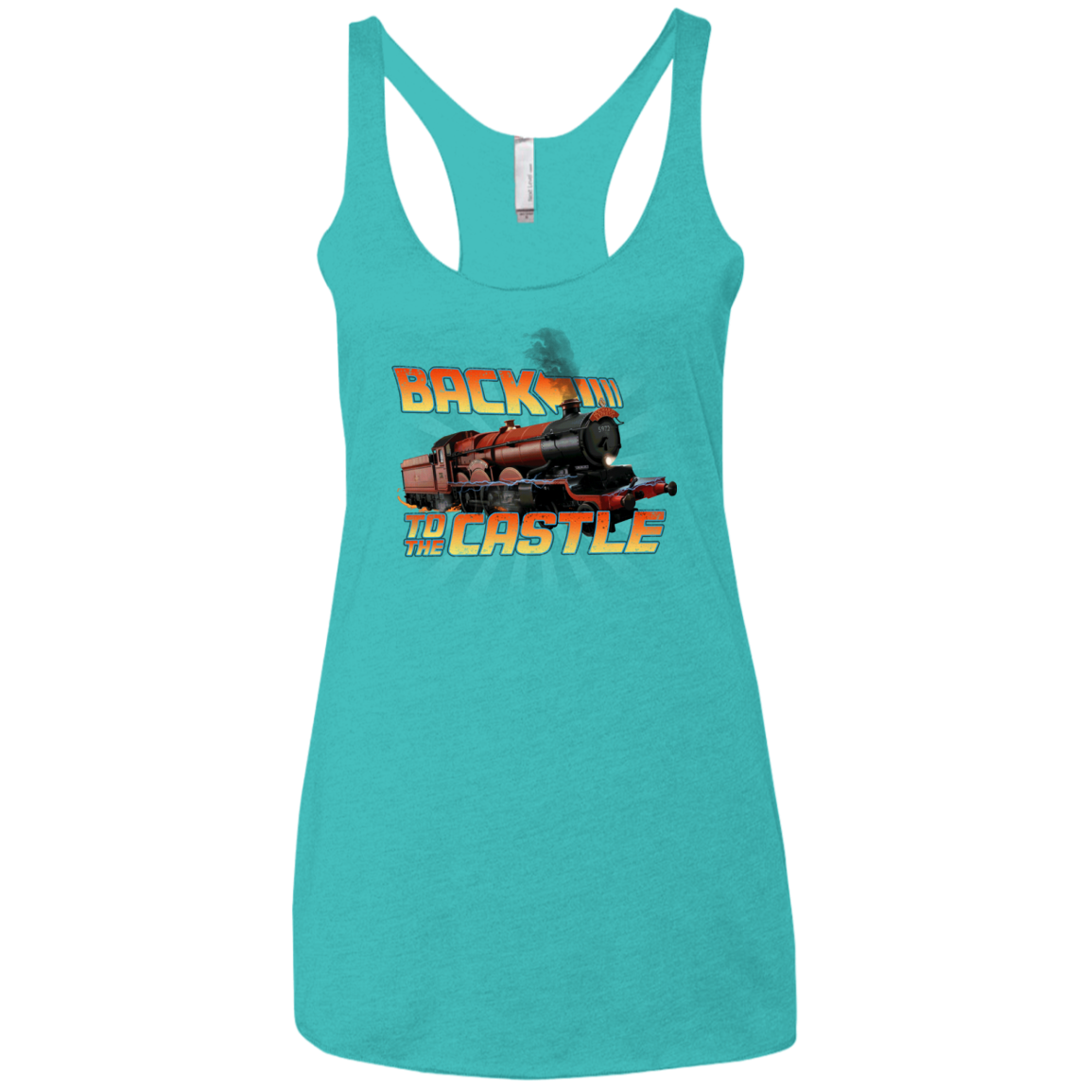 Back to the Castle Women's Triblend Racerback Tank