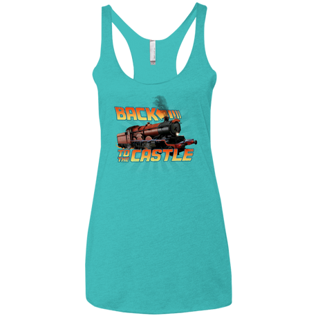 Back to the Castle Women's Triblend Racerback Tank