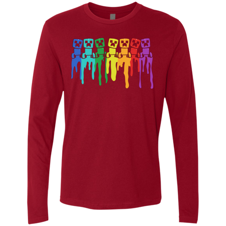 Rainbow Creeps Men's Premium Long Sleeve