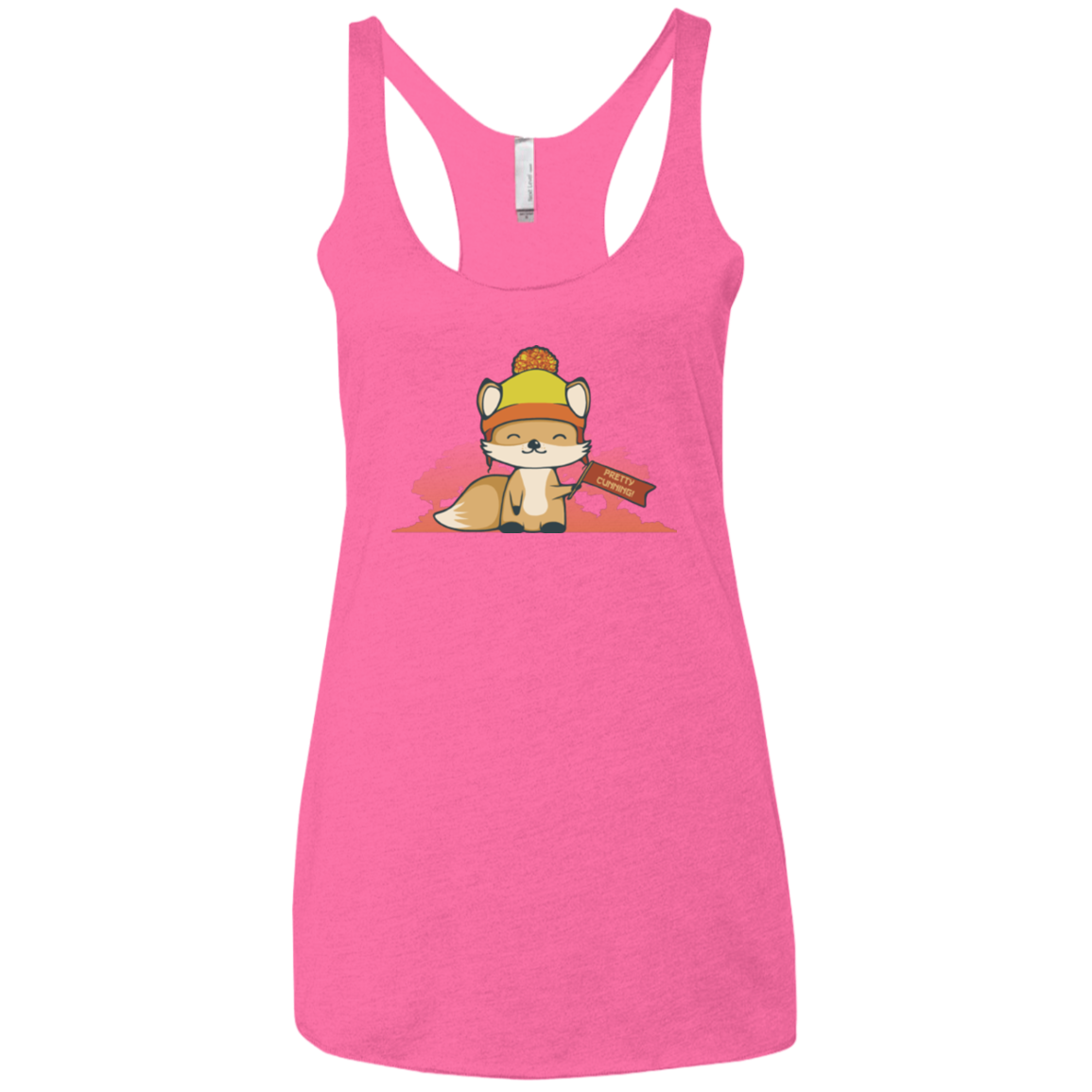 Pretty Cunning Women's Triblend Racerback Tank