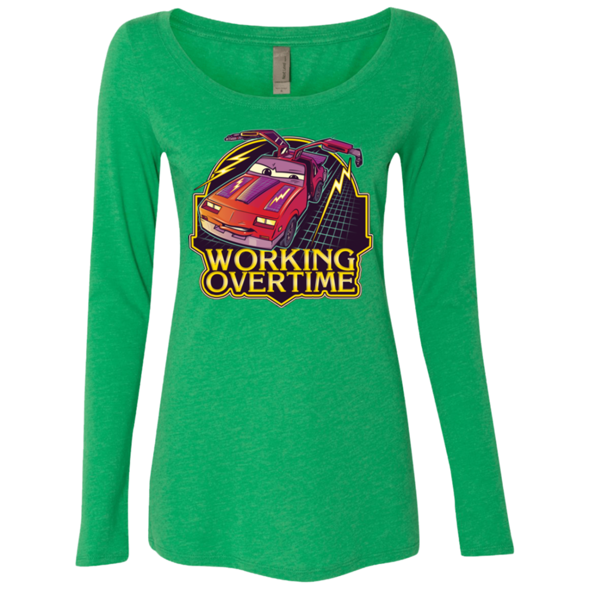 Working Overtime Women's Triblend Long Sleeve Shirt