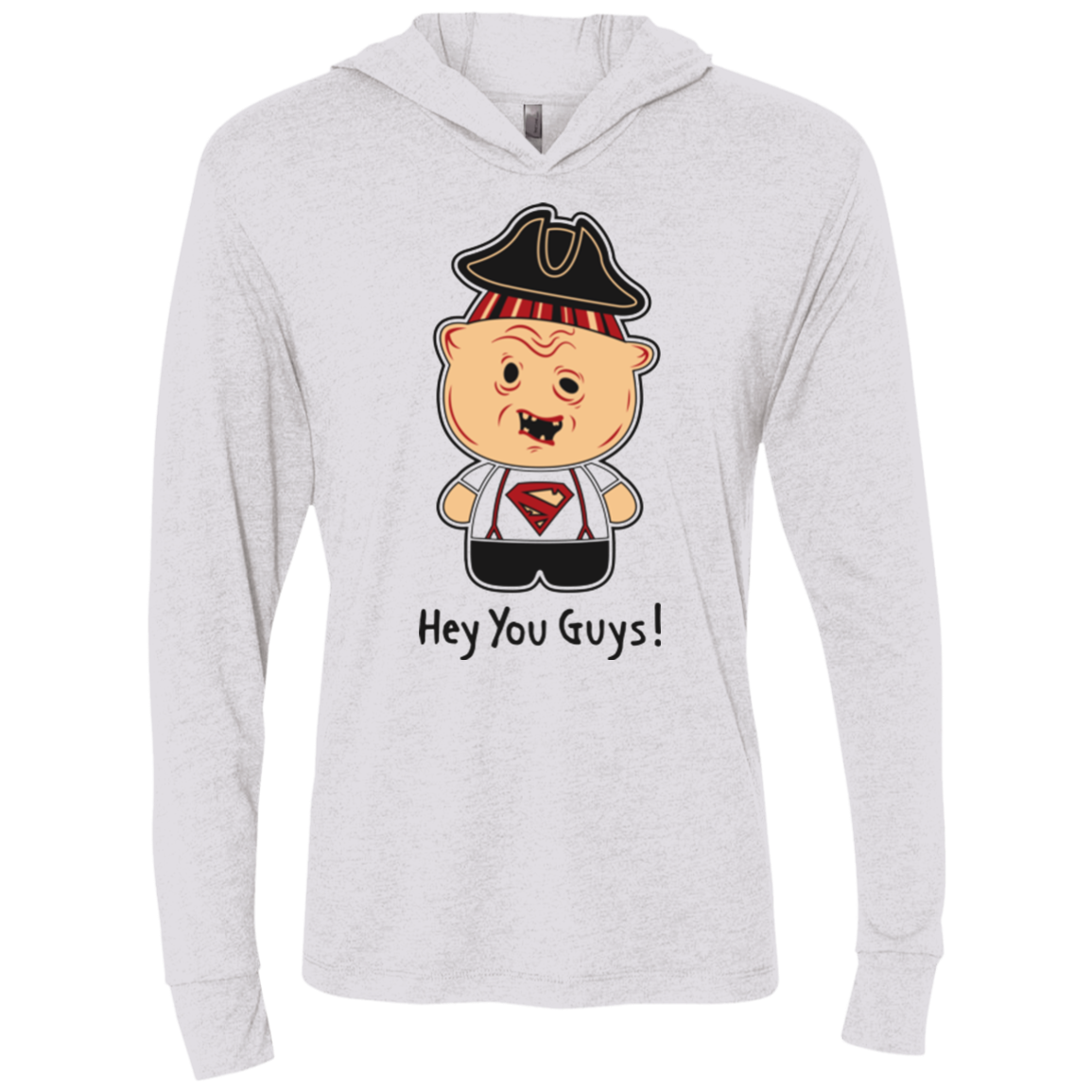 Hey You Guys Triblend Long Sleeve Hoodie Tee