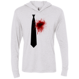 Butcher tie Triblend Long Sleeve Hoodie Tee