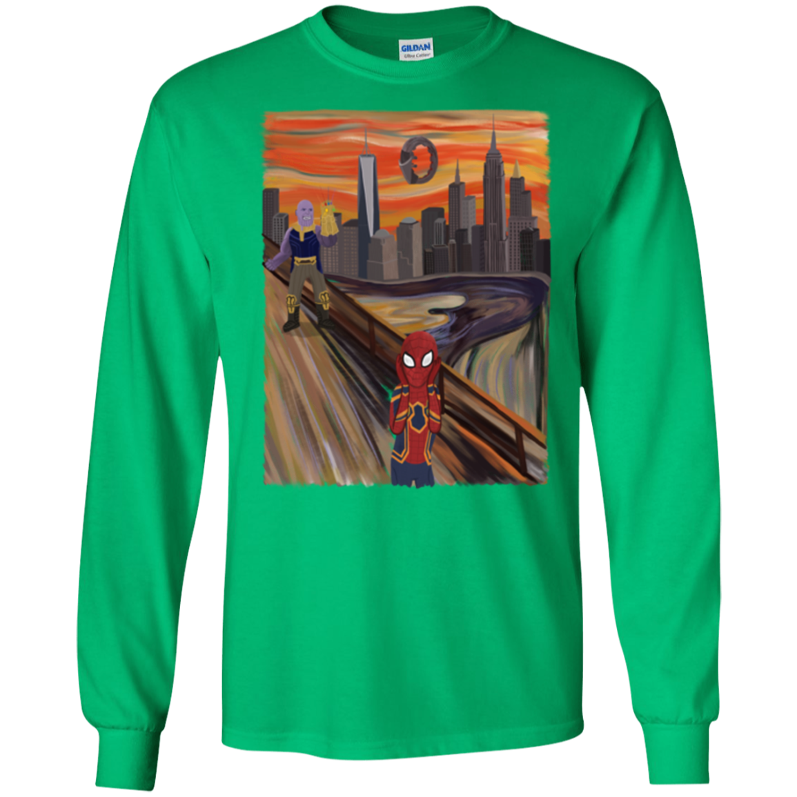 Spider Scream Men's Long Sleeve T-Shirt