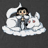 Cute Jon Snow and  Ghost T-Shirt