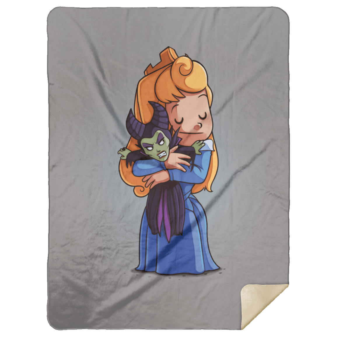 Blankets Gray / One Size Aurora & Maleficent 60x80 Sherpa Blanket