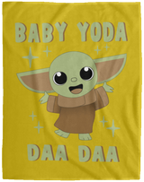 Blankets Old Gold / One Size Baby Yoda Daa Daa 60x80 MicroFleece Blanket