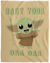 Blankets Tan / One Size Baby Yoda Daa Daa 60x80 MicroFleece Blanket