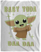 Blankets White / One Size Baby Yoda Daa Daa 60x80 MicroFleece Blanket