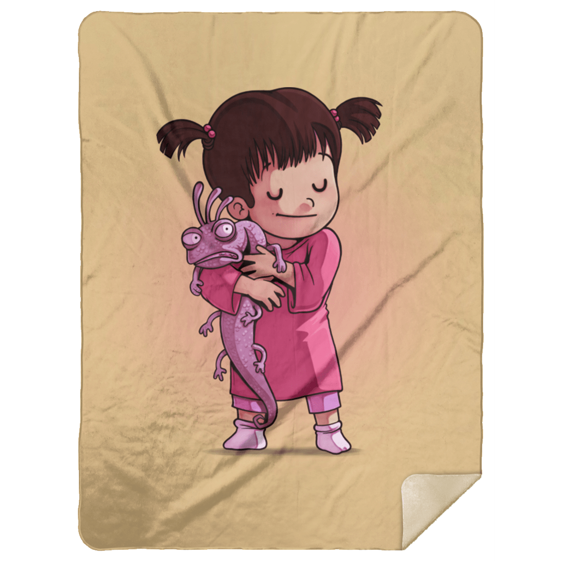 Blankets Tan / One Size Boo 60x80 Sherpa Blanket