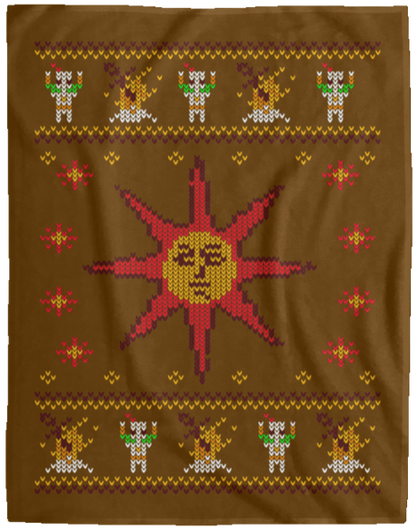 Blankets Brown / One Size Christmas Sweater Dark Souls 60x80 MicroFleece Blanket