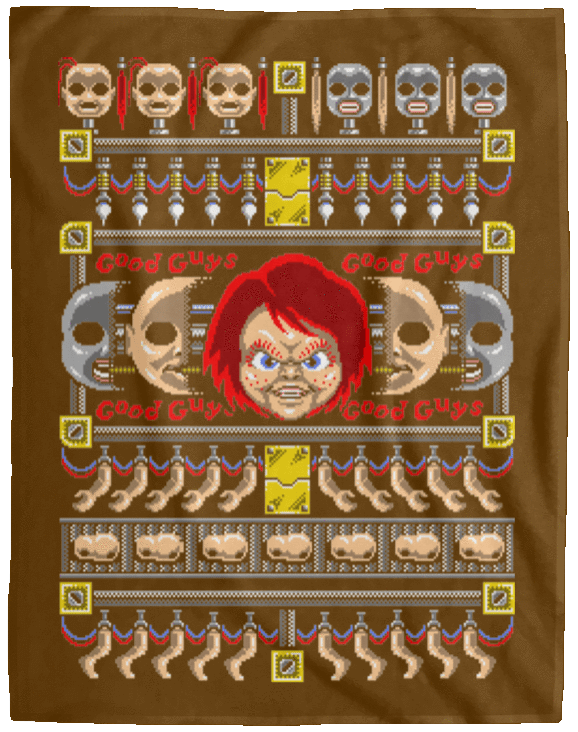 Blankets Brown / One Size Chucky ugly sweater 60x80 MicroFleece Blanket