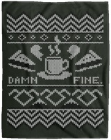 Blankets Forest / One Size Damn Fine Sweater_mephias 60x80 MicroFleece Blanket