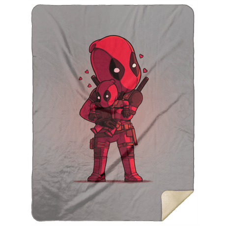 Blankets Gray / One Size Deadpool 60x80 Sherpa Blanket