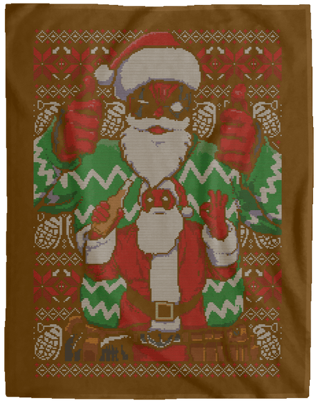 Blankets Brown / One Size Deadpool Ugly Sweater 60x80 MicroFleece Blanket