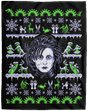 Blankets Black / One Size Edward Scissorhands ugly sweater 60x80 MicroFleece Blanket
