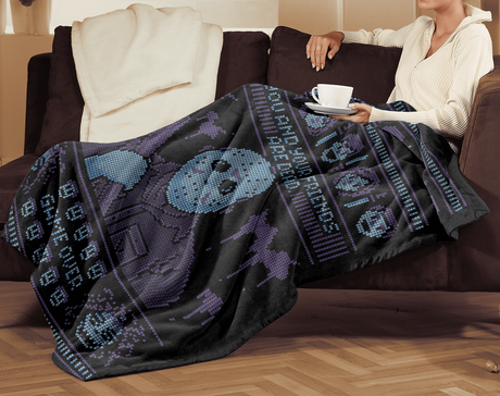 Blankets Game Over Ugly Sweater 60x80 Sherpa Blanket