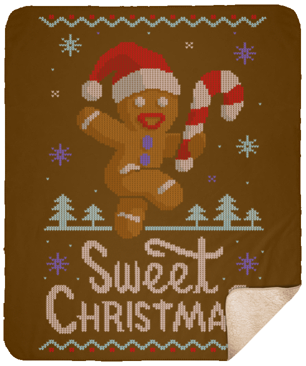 Blankets Brown / One Size Ginger Bread Sweater 50x60 Sherpa Blanket